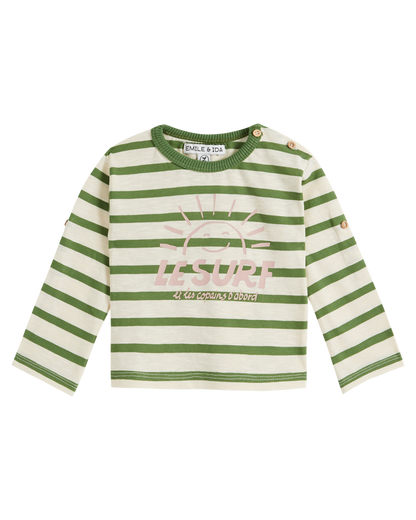 Marinière coton bio rayure pickle surf