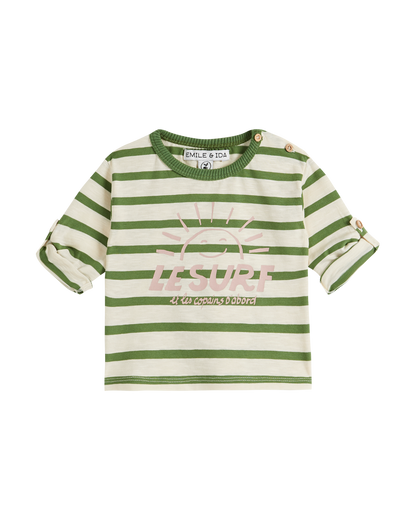 Marinière coton bio rayure pickle surf