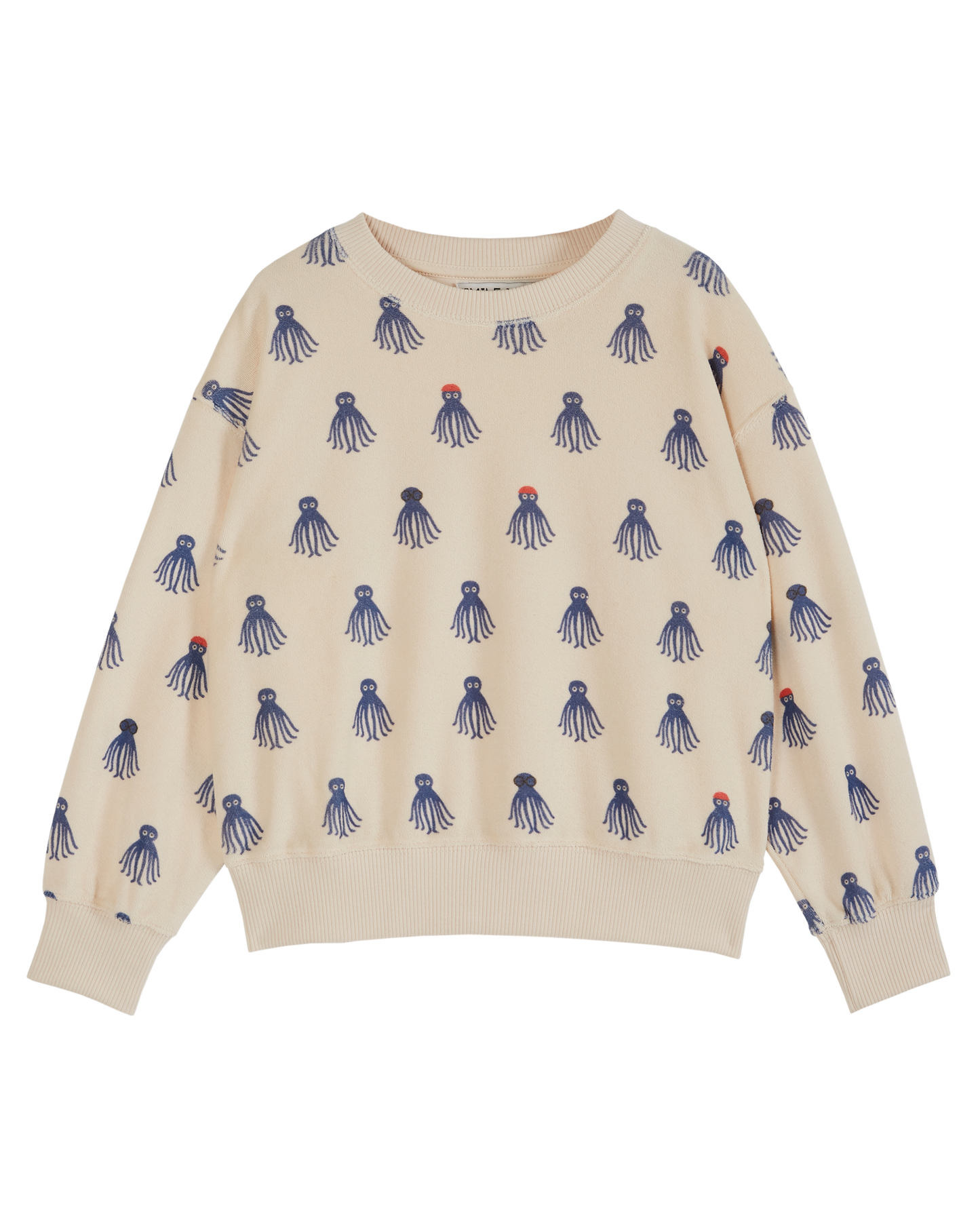 Sweat éponge octopus bleu