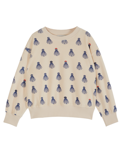 Sweat éponge octopus bleu