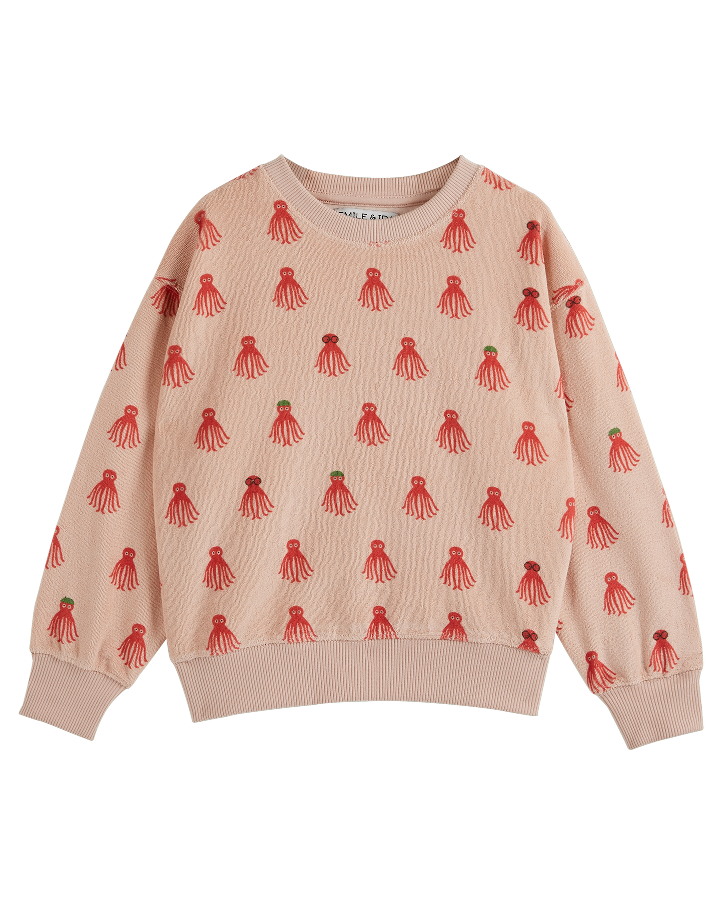 Sweat éponge octopus rouge