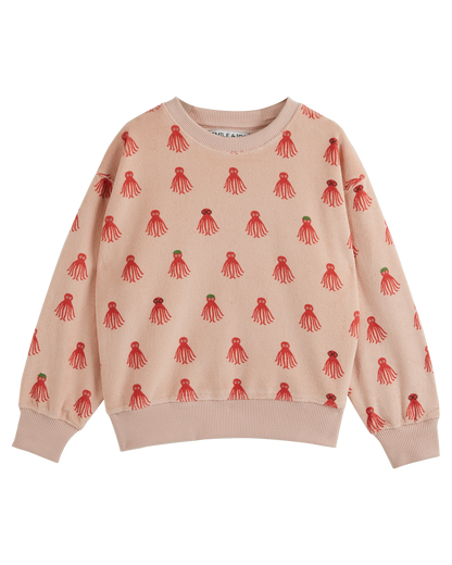 Sweat éponge octopus rouge