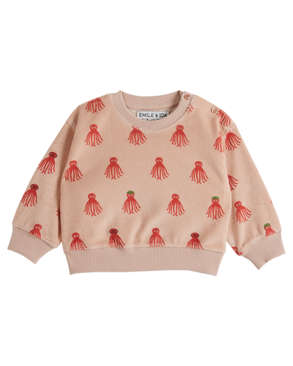 Sweat éponge octopus rouge