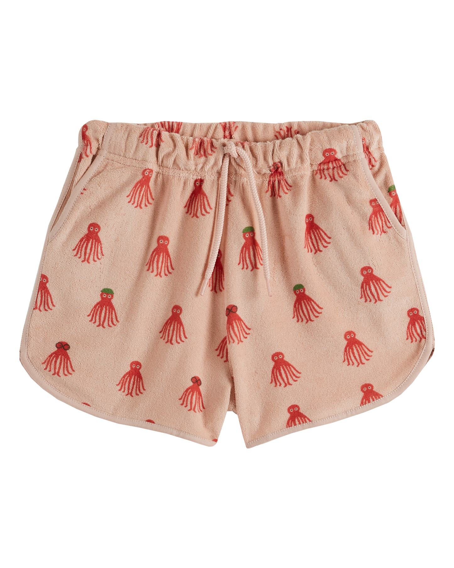 Short éponge octopus rouge