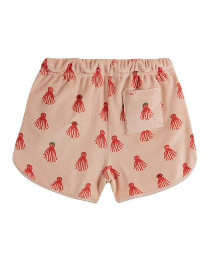 Short éponge octopus rouge
