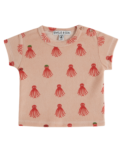 T-shirt éponge octopus rouge