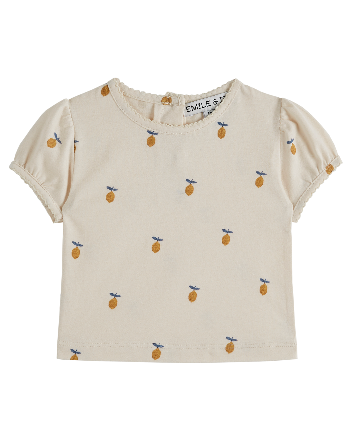 T-shirt coton bio citron