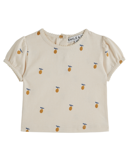 T-shirt coton bio citron