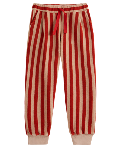 Jogger éponge rayure rouge