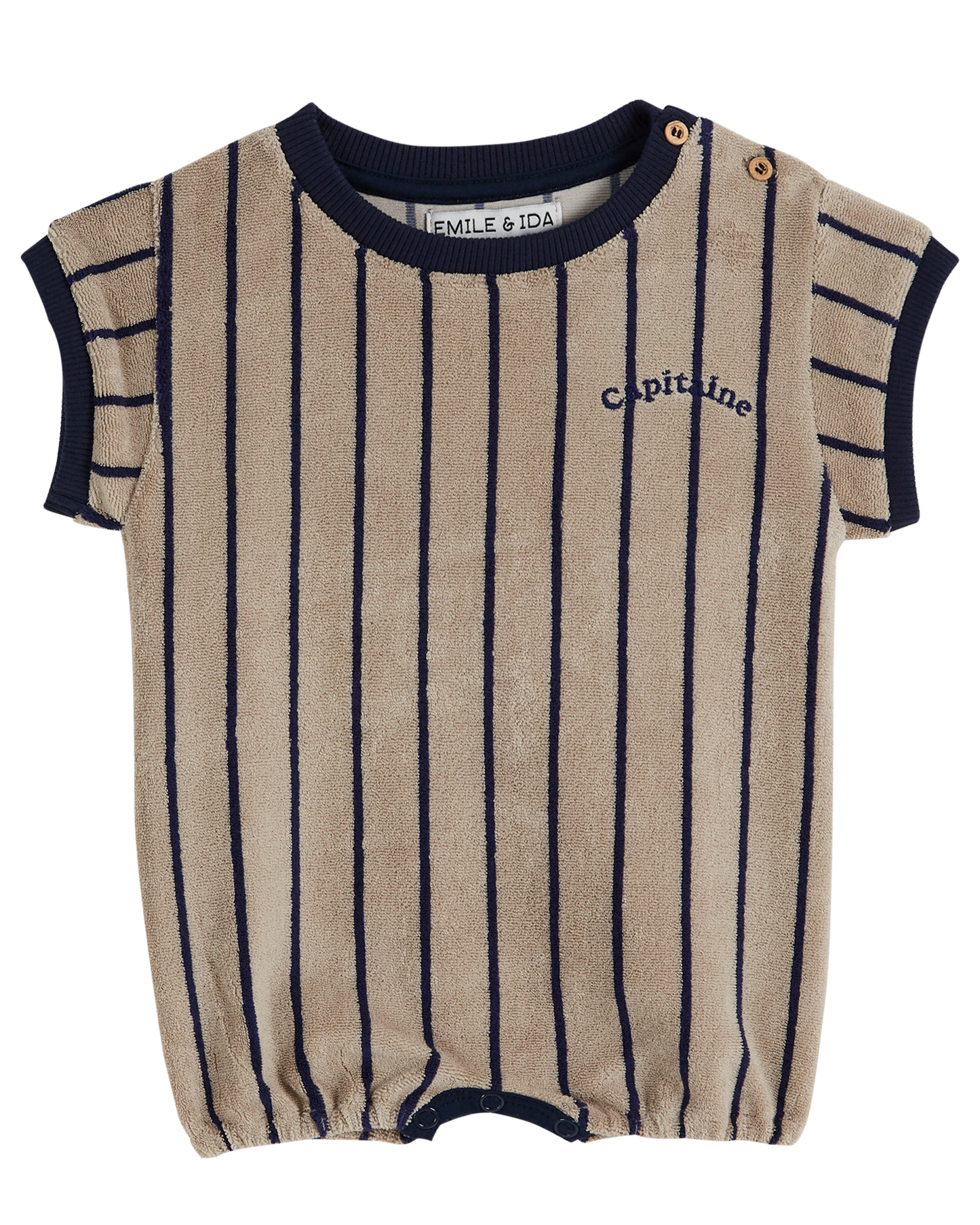 Combibloomer rayure bleu marine