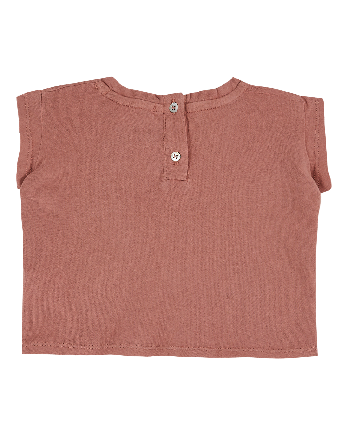 T-shirt coton bio lapin bois de rose