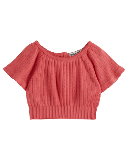 Top fille modal bubble gum