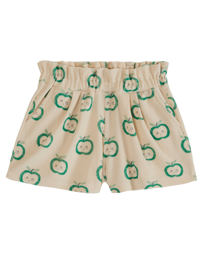 Short éponge imprimé pomme