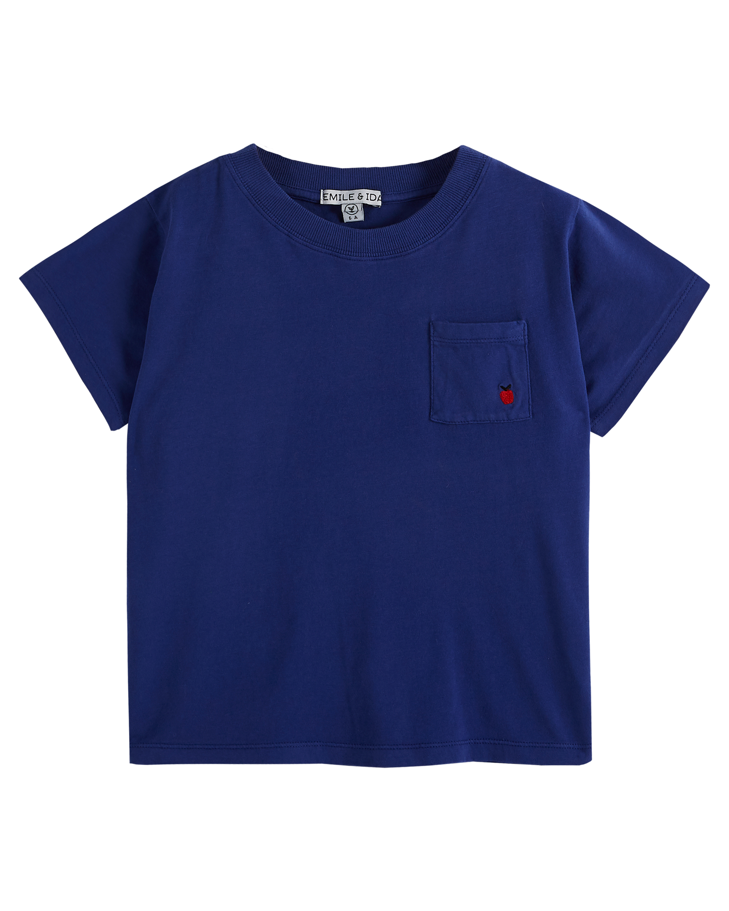 T-shirt coton bio uni minuit