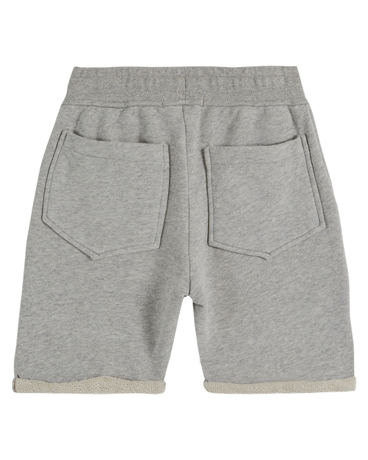 Bermuda coton bio gris chiné