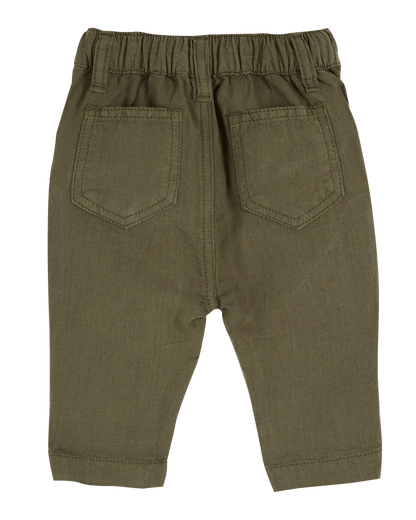 Pantalon lin coton salicorne