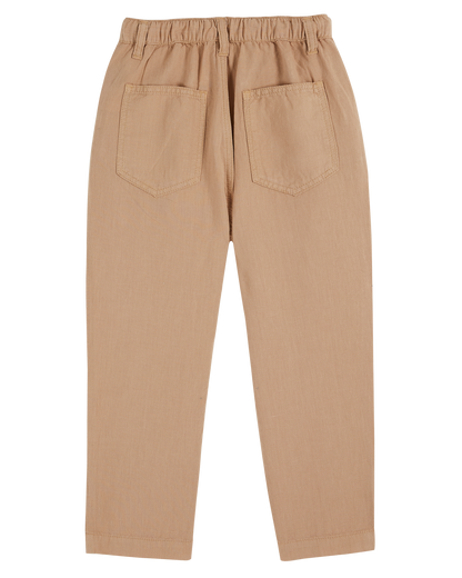 Pantalon lin coton sésame