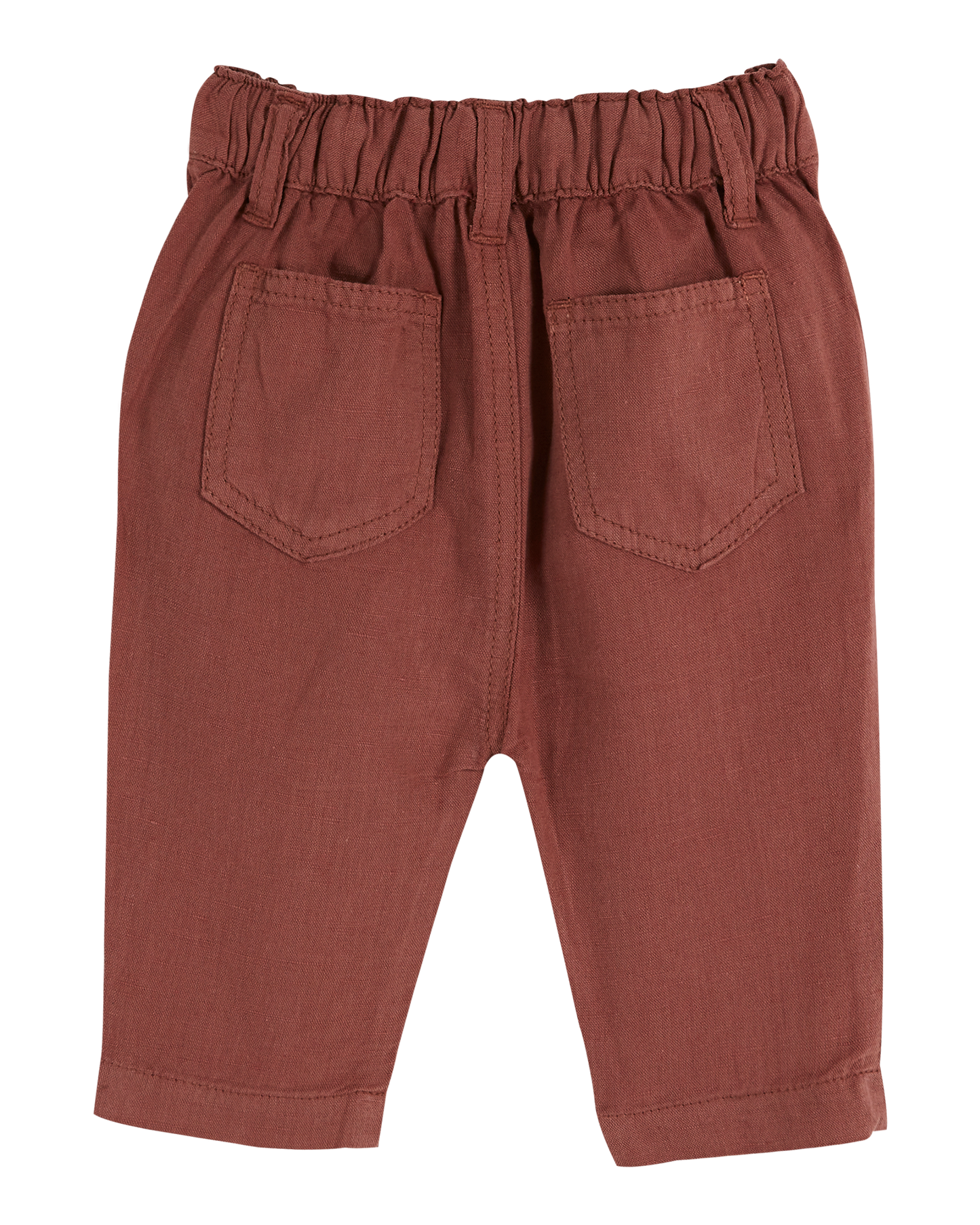 Pantalon lin coton terre