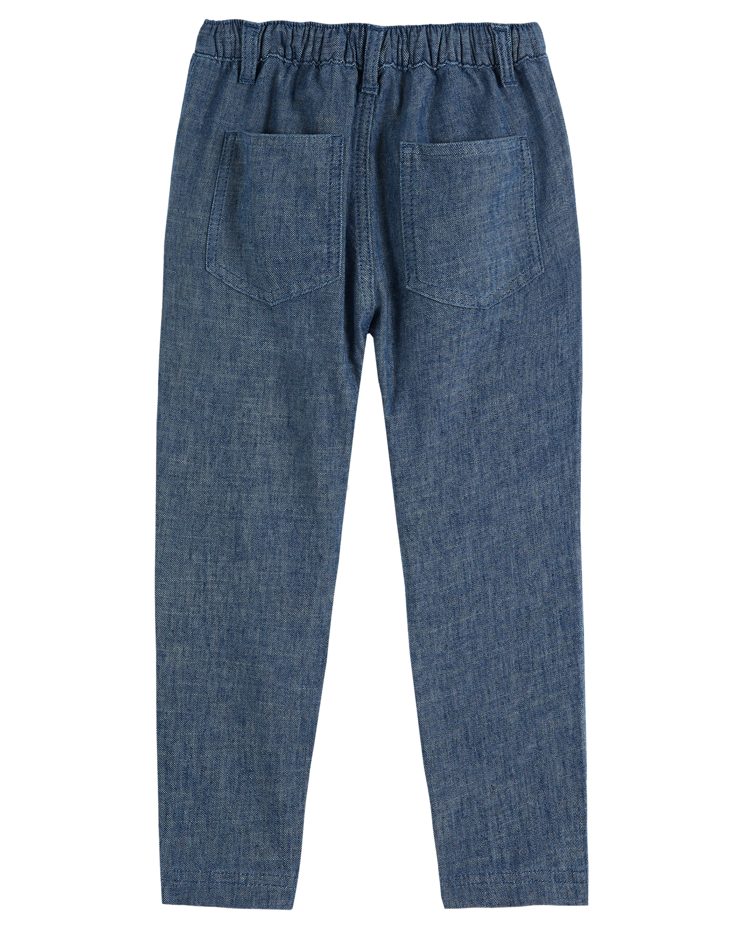 Pantalon lin et coton indigo
