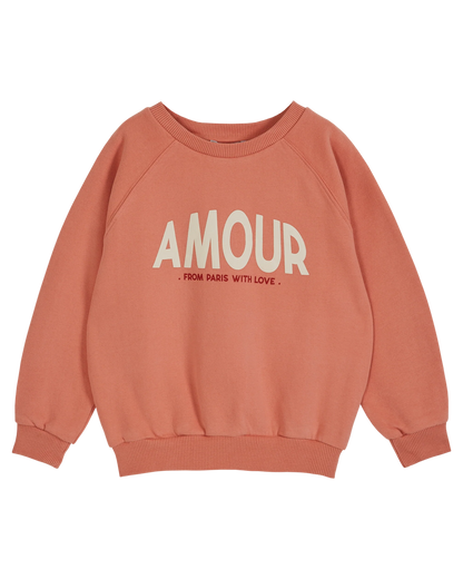 Sweat amour coton bio fille grenadine