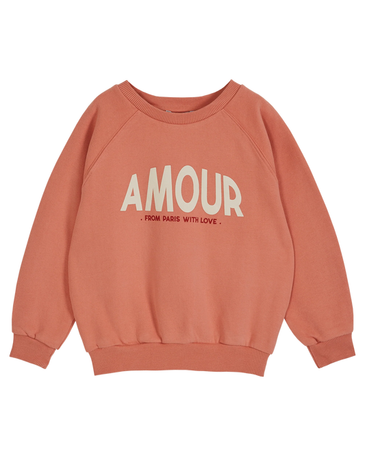 Sweat amour coton bio fille grenadine