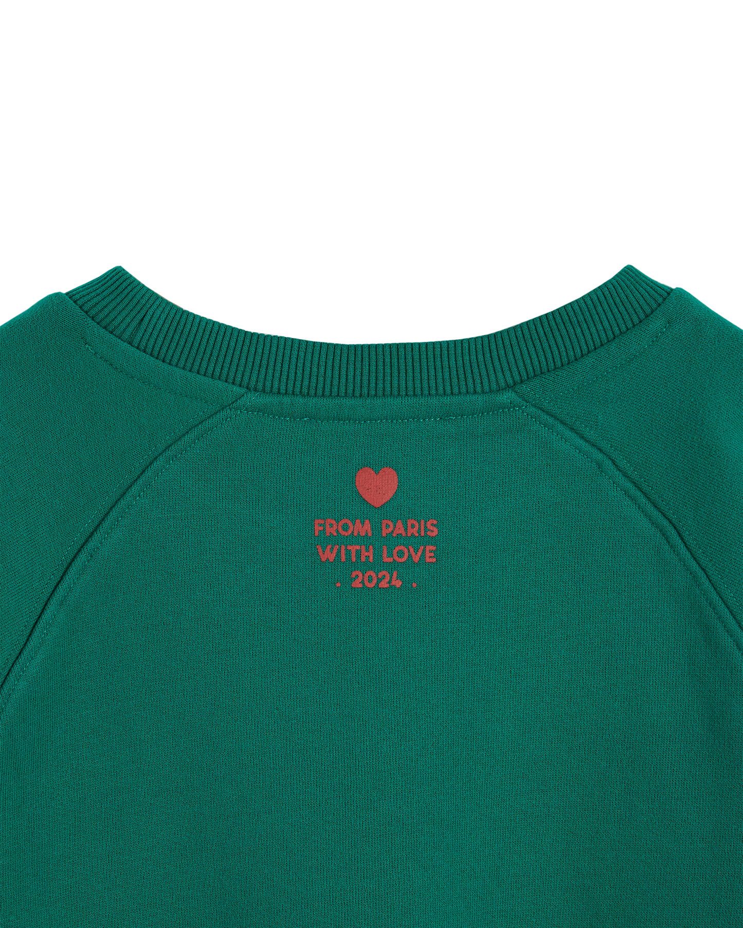 Sweat amour coton bio fille haricot