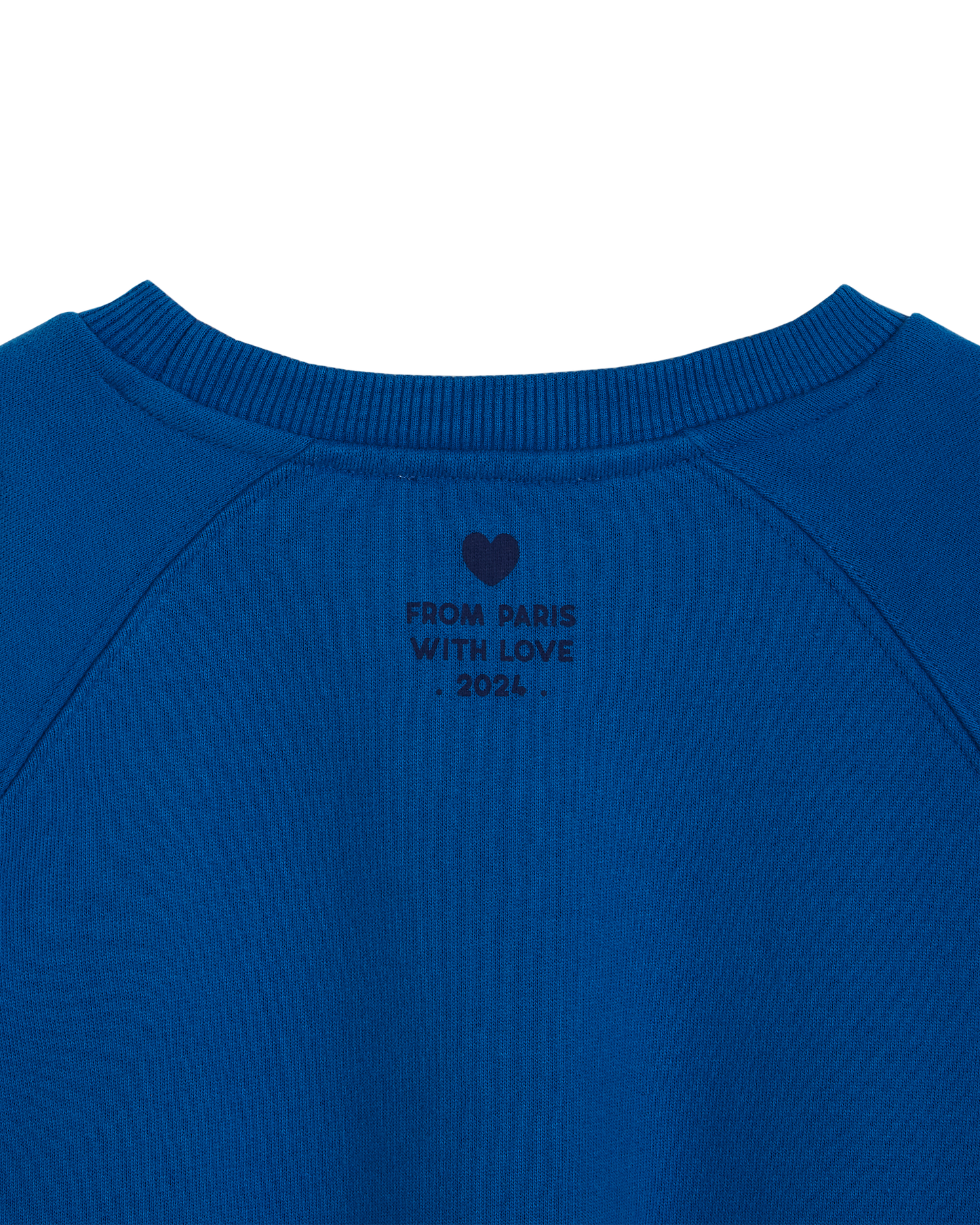 Sweat amour coton bio fille saphir