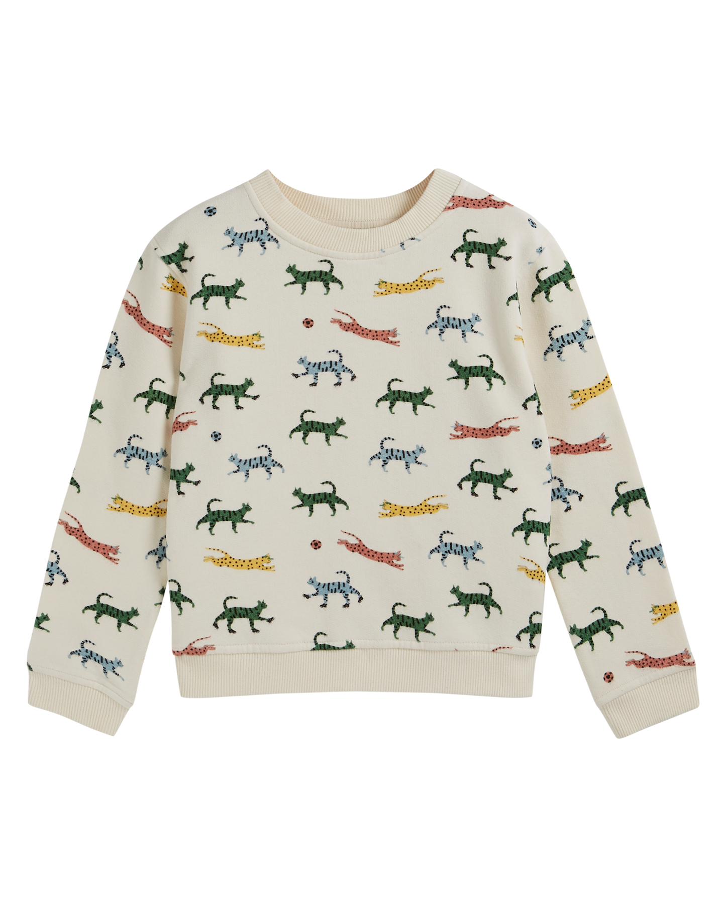 Sweat coton bio chats écru
