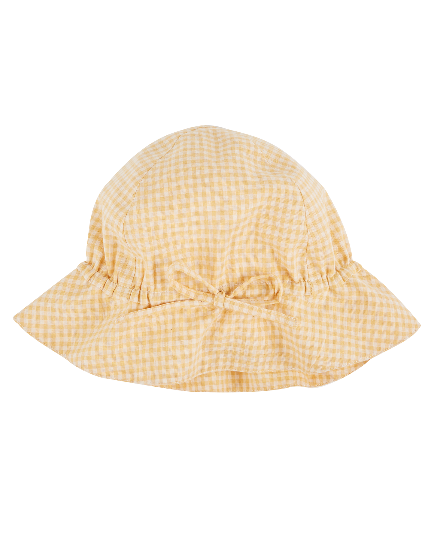Chapeau vichy jaune