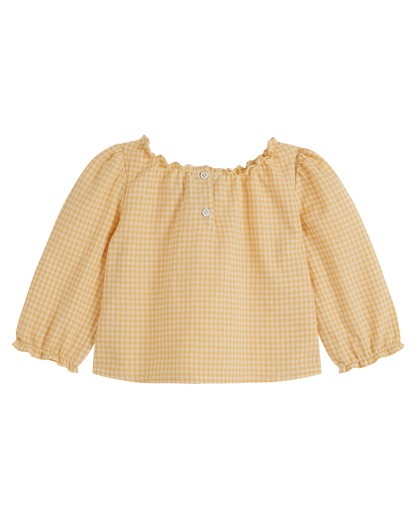 Blouse vichy jaune