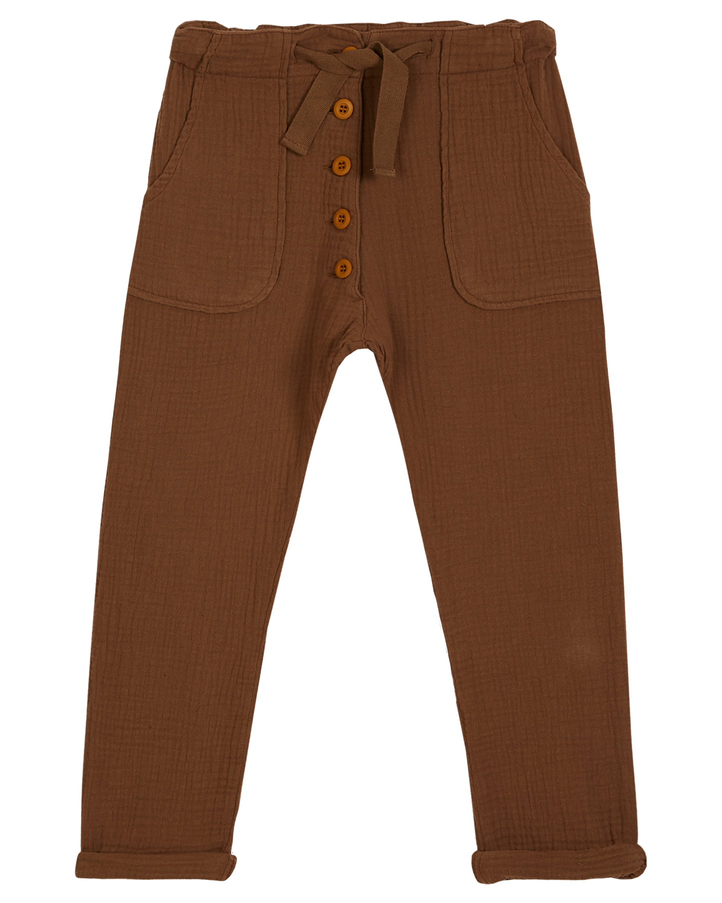 Pantalon gaze de coton cookie
