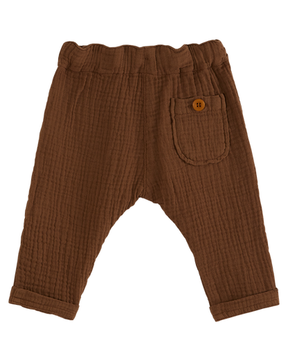 Pantalon gaze de coton cookie
