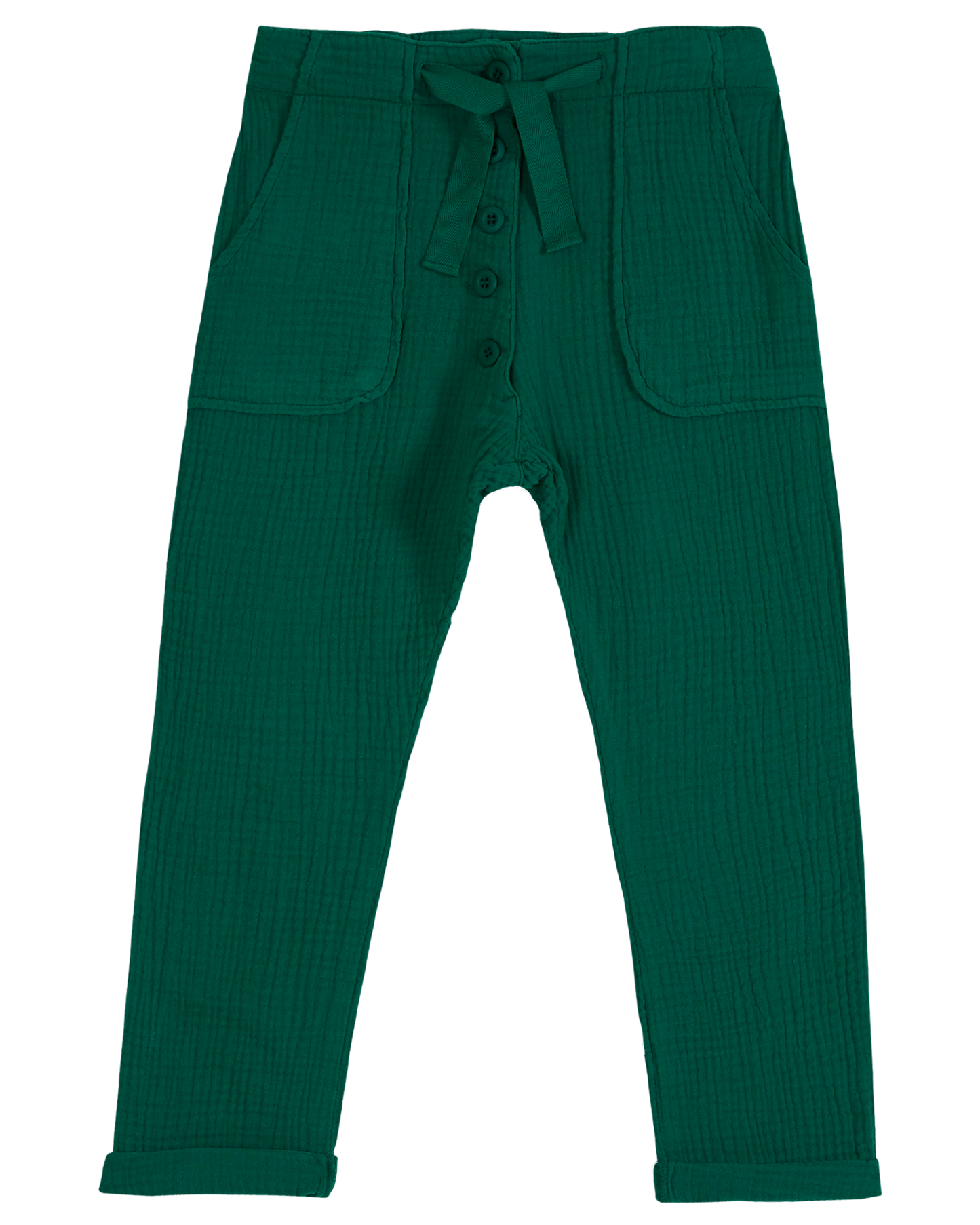 Pantalon gaze de coton haricot
