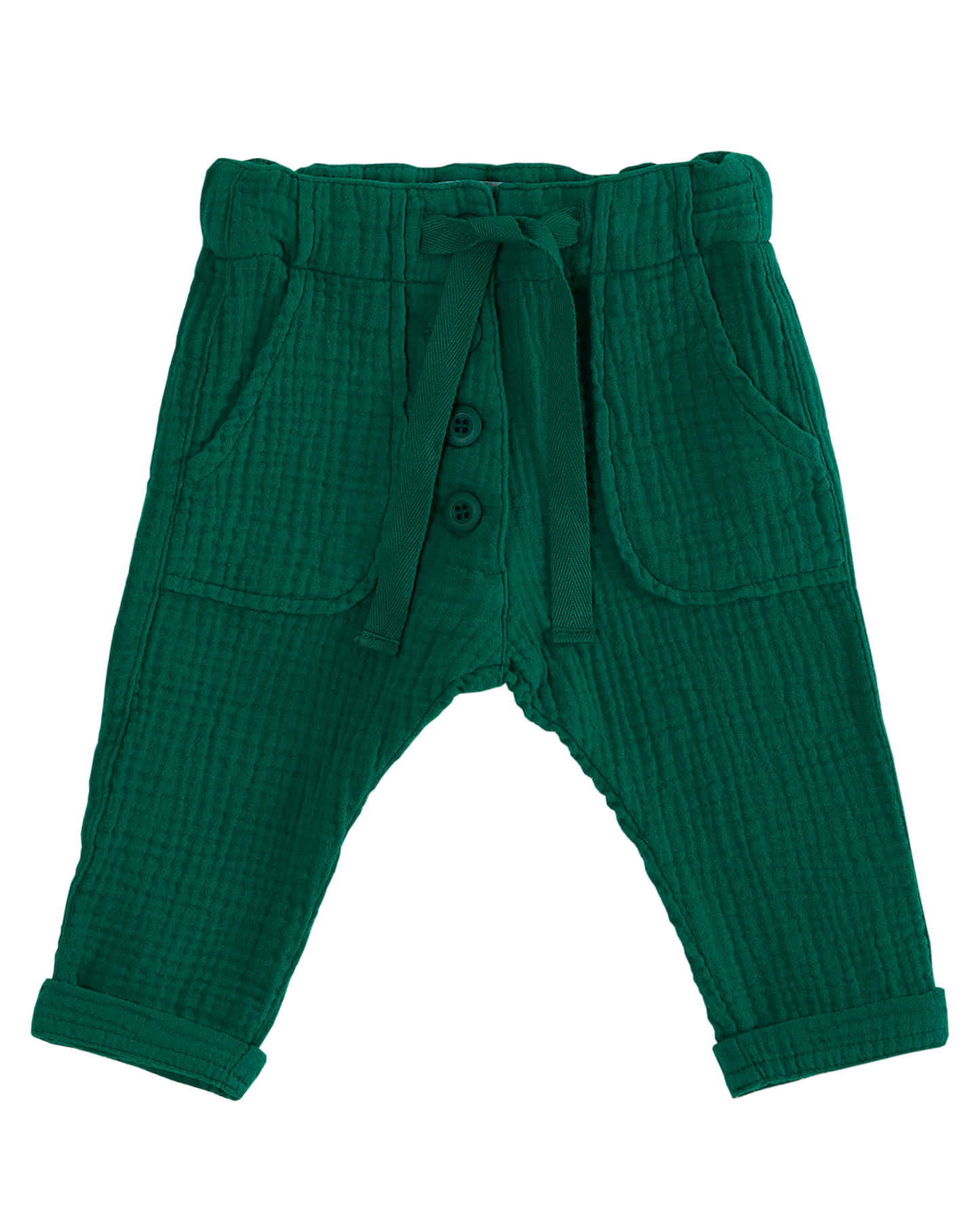 Pantalon gaze de coton haricot