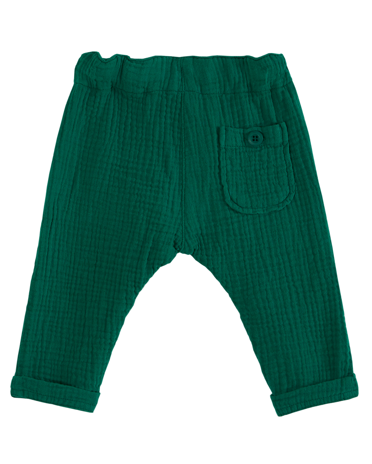 Pantalon gaze de coton haricot