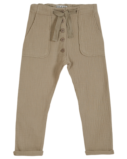 Pantalon gaze de coton mastic
