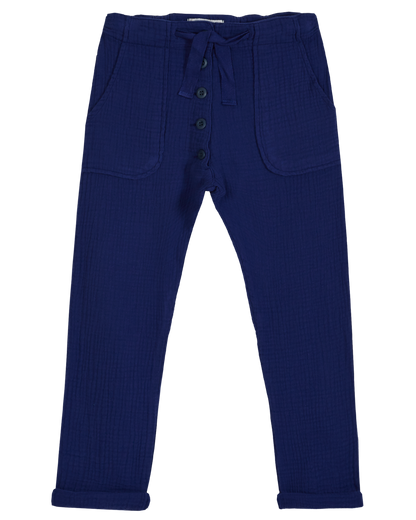 Pantalon gaze de coton minuit
