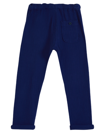Pantalon gaze de coton minuit