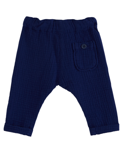 Pantalon gaze de coton minuit
