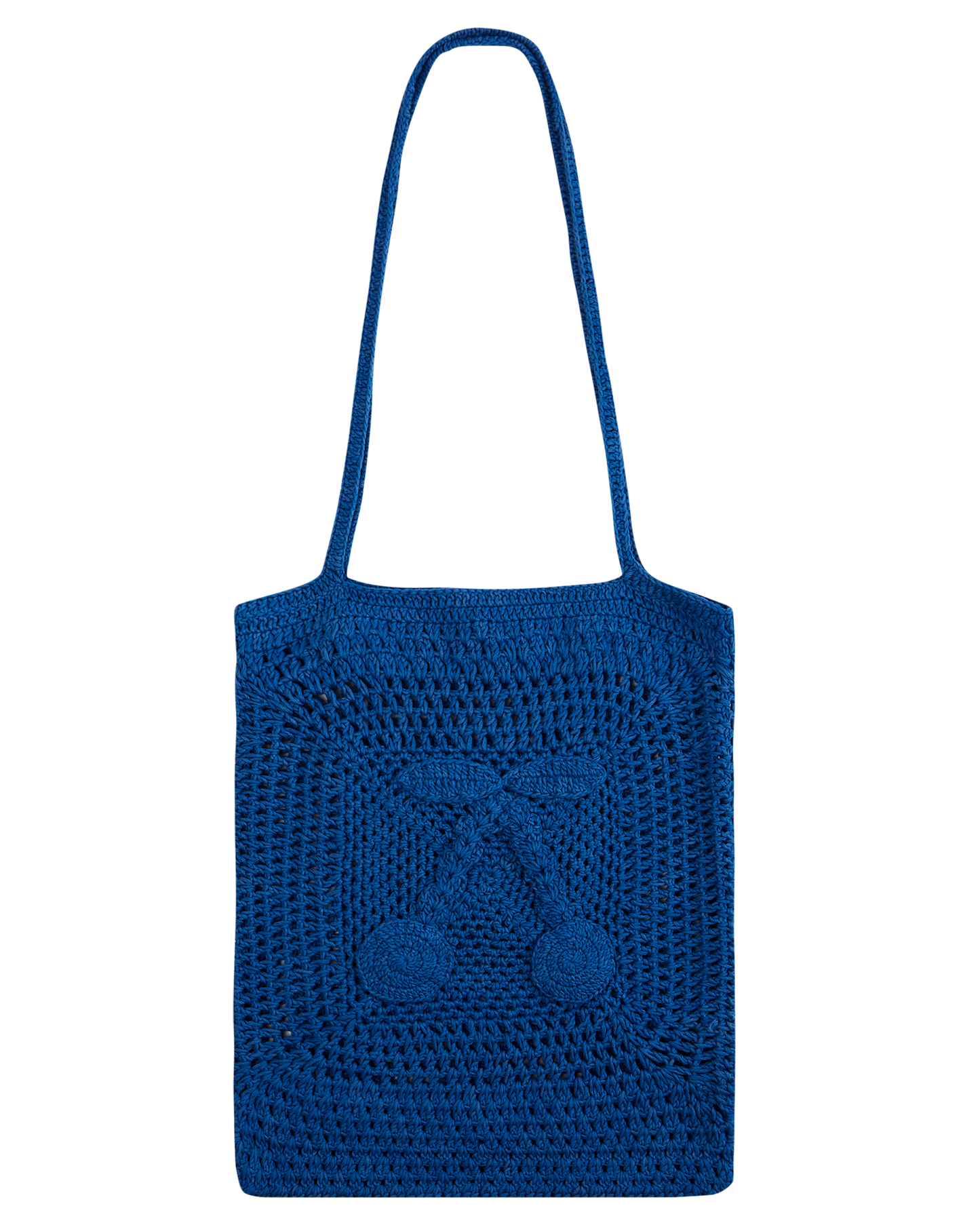 Sac filet cerise bleu