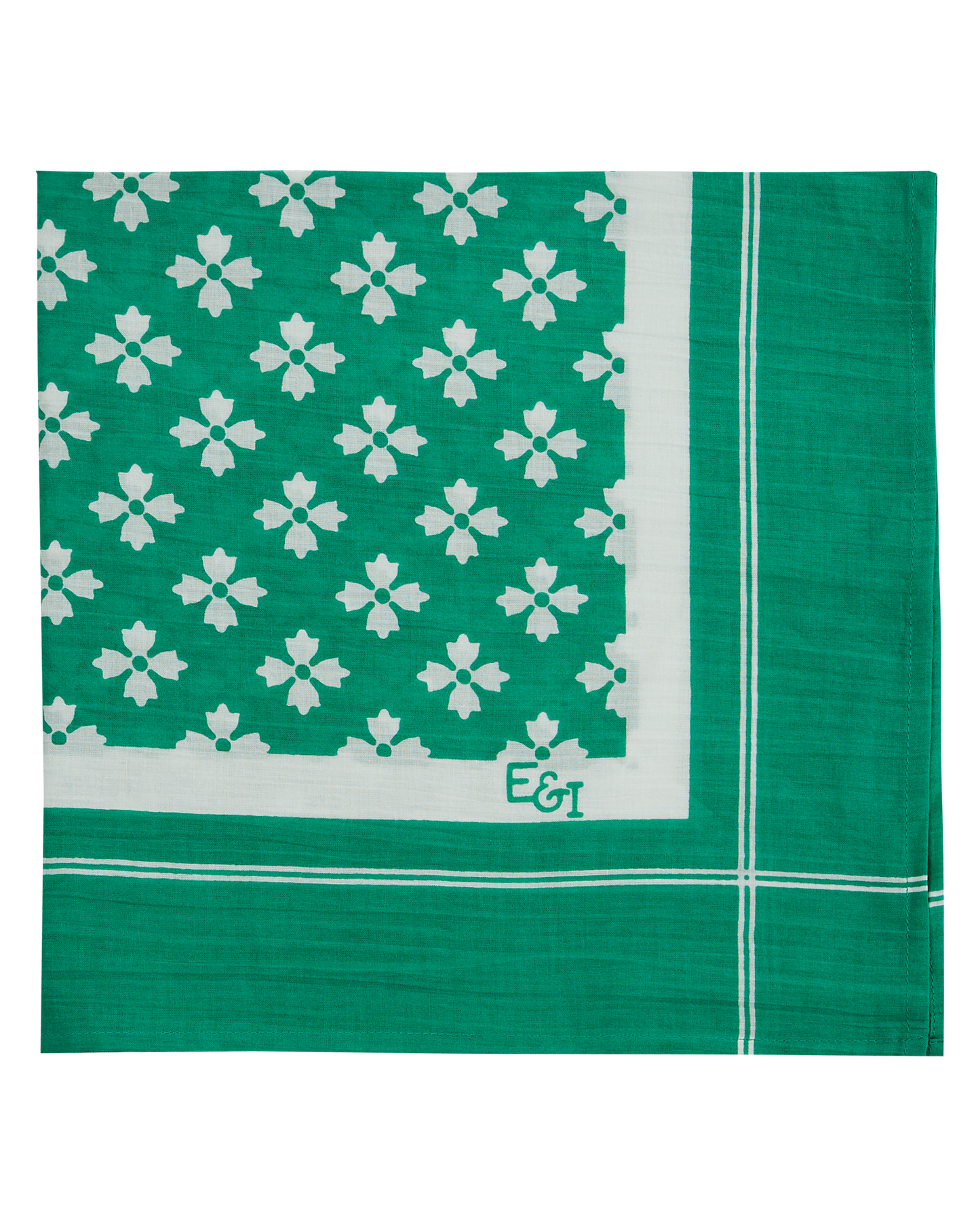 Foulard graphique vert