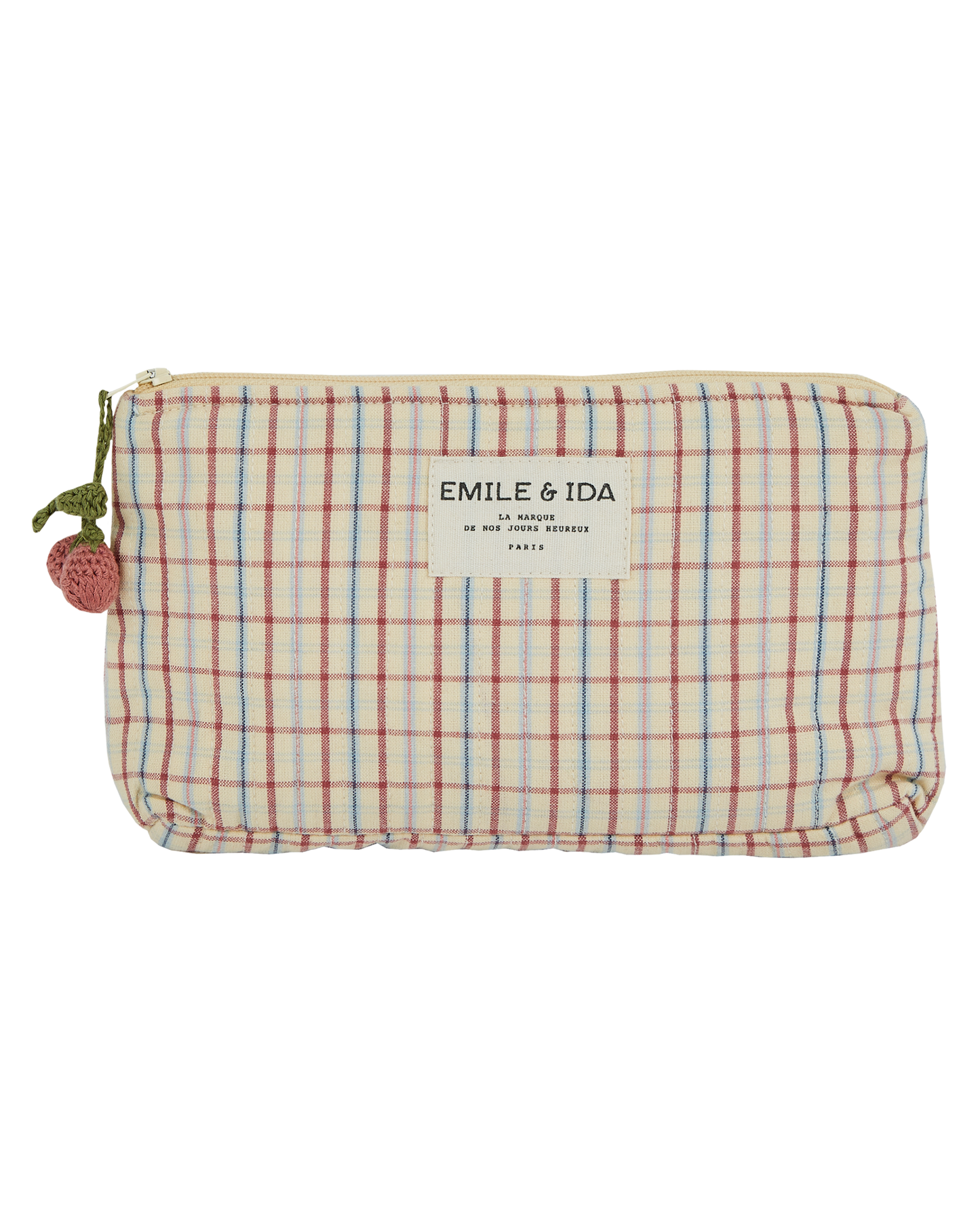 Petite trousse carreaux vanille