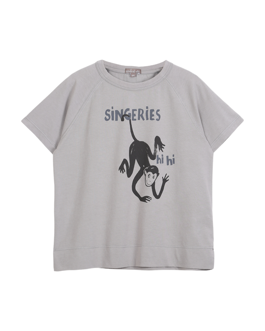 T-shirt singeries argile