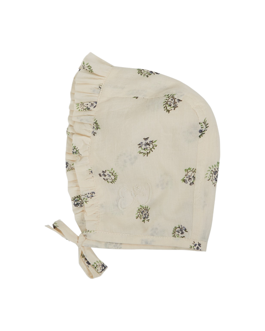 Béguin voile de coton écru