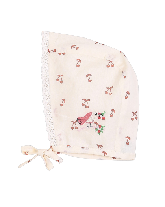 Beguin bébé cerisette écru