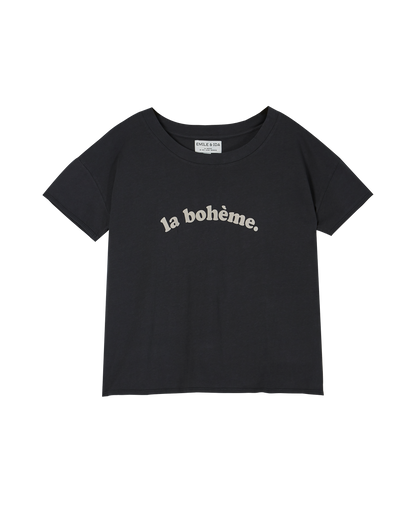Tee-shirt coton biologique bitume