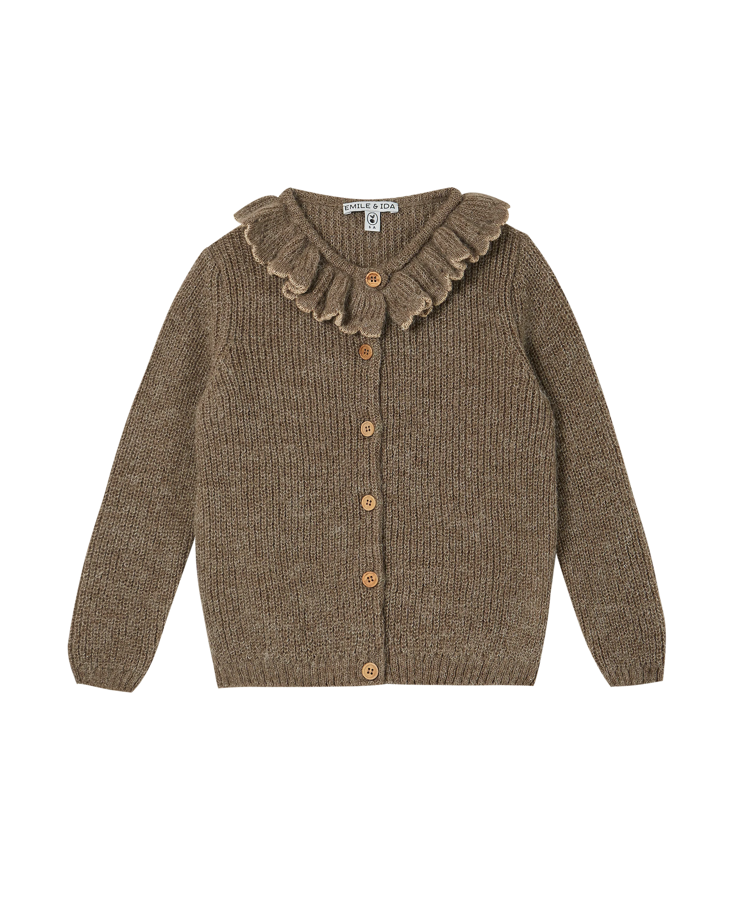 Cardigan alpaga chiné et lurex doré