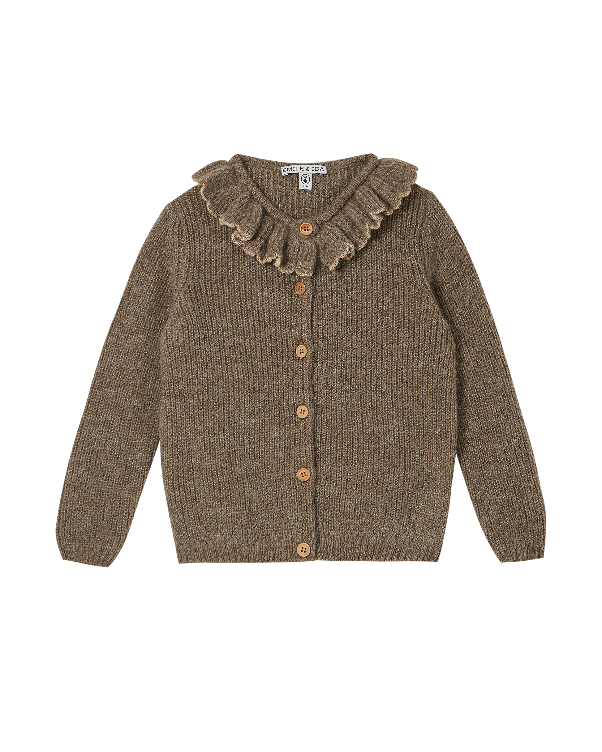Cardigan alpaga chiné et lurex doré