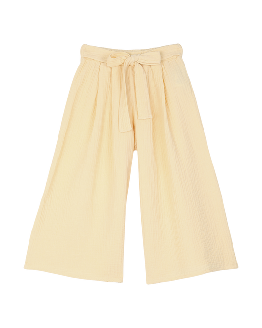 Pantalon cropped vanille