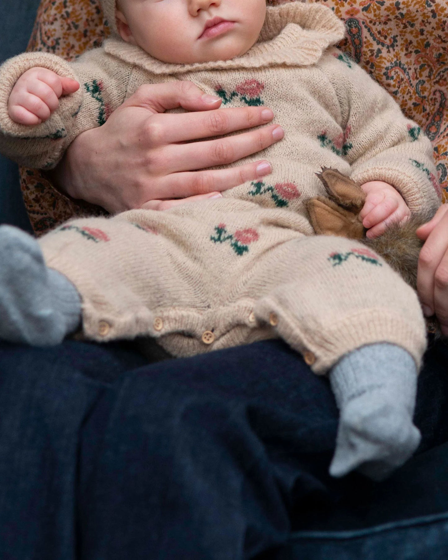 Combinaison jacquard alpaga beige